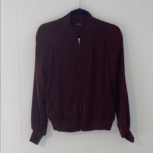Zara light weight plum jacket